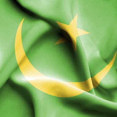 Mauritania waving flag