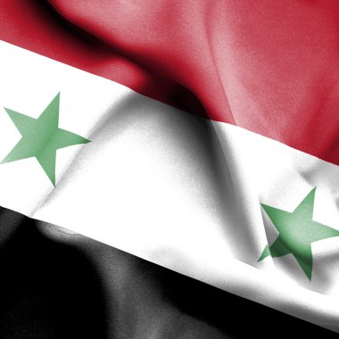 Suriye dalgalanan bayrak