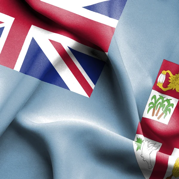 Fiji waving flag — Stock Photo, Image