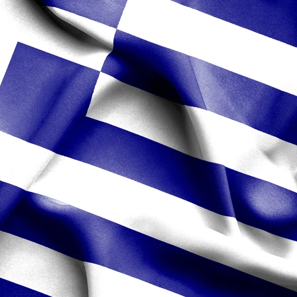 Greece waving flag — Stock Photo, Image