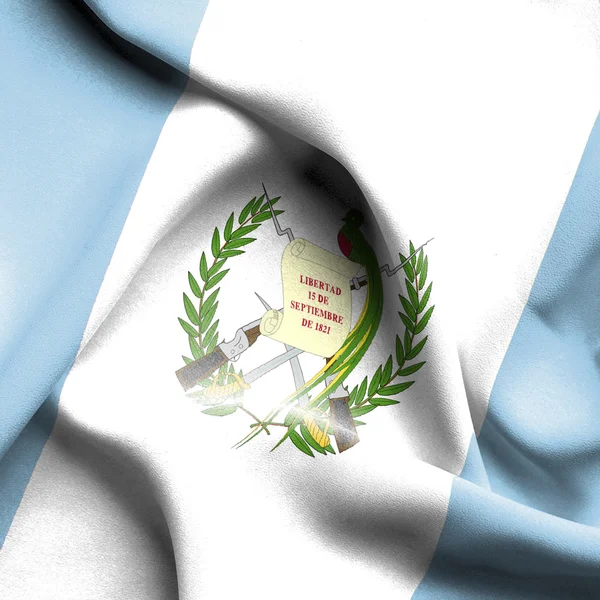 Machać flaga Gwatemali — Zdjęcie stockowe