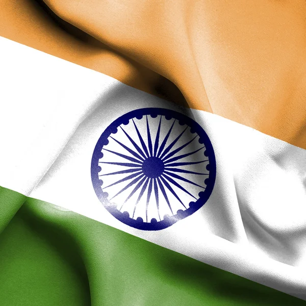 India waving flag — Stock Photo, Image