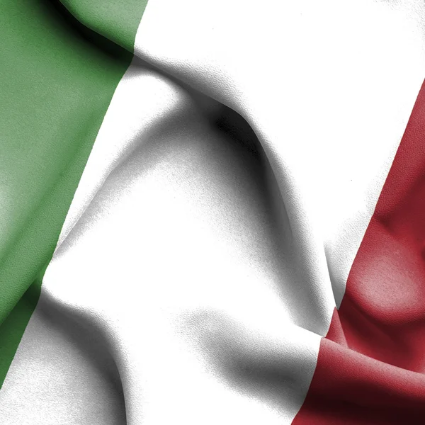 Italia bandiera sventolante — Foto Stock