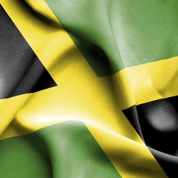 Jamaica viftande flagga — Stockfoto