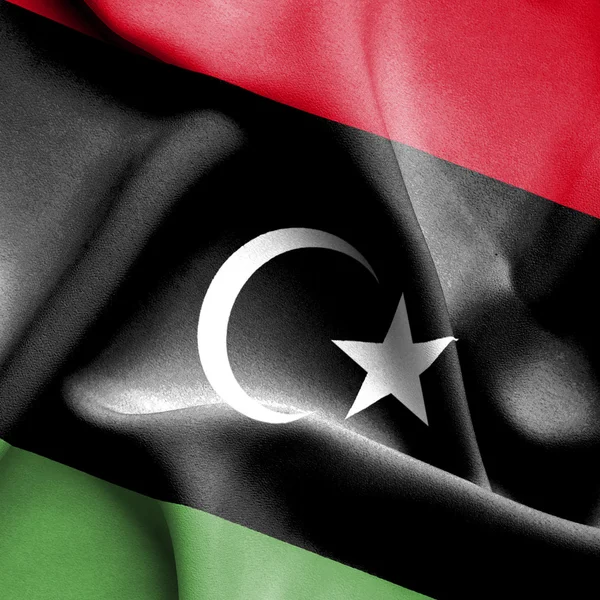 Libya waving flag — Stock Photo, Image