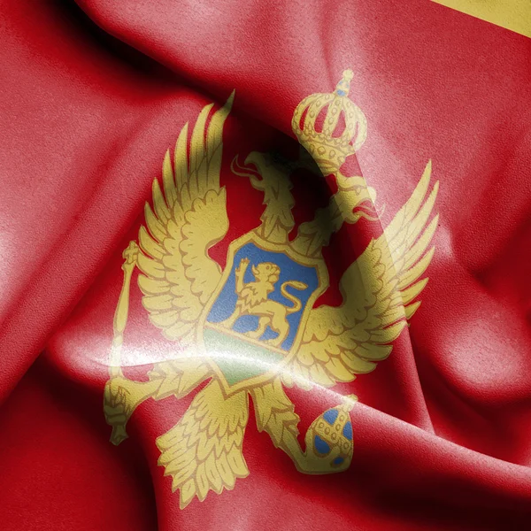 Montenegro acenando bandeira — Fotografia de Stock