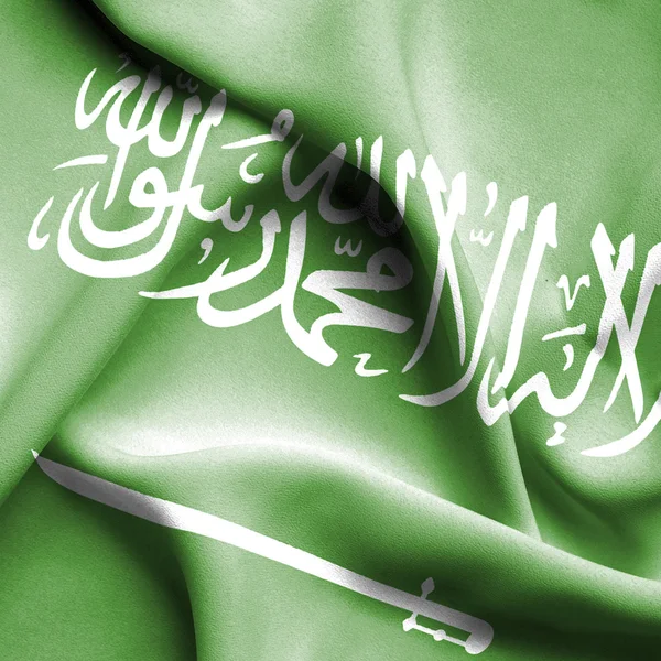 Saudi Arabia waving flag — Stock Photo, Image