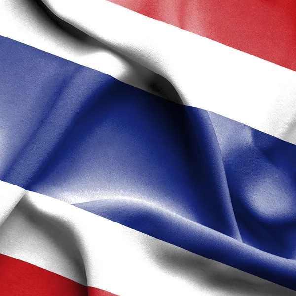 Thailand wapperende vlag — Stockfoto