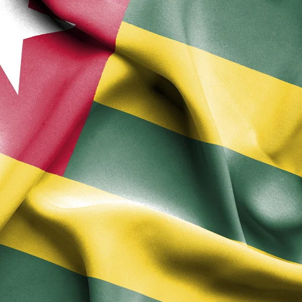 Bandiera sventolante Togo — Foto Stock