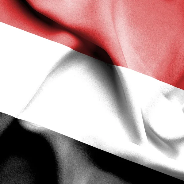 Yemen ondeando bandera — Foto de Stock