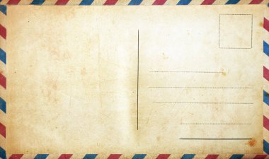 Boş eski kartpostal