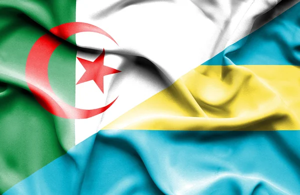 Wapperende vlag van Bahama's en Algerije — Stockfoto