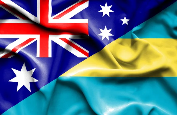 Bandeira das Bahamas e Austrália — Fotografia de Stock