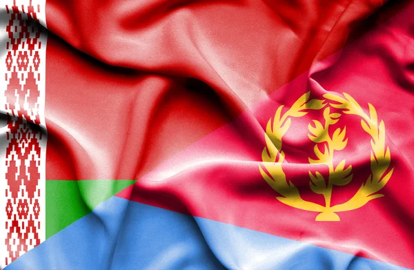 Bandeira da Eritreia e da Bielorrússia — Fotografia de Stock