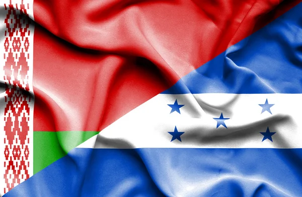 Bandera de Honduras y Bielorrusia — Foto de Stock