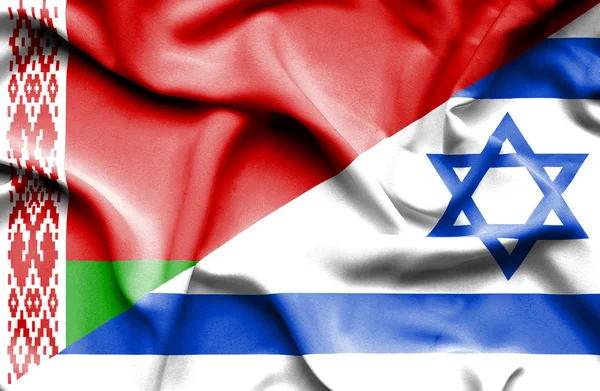 Флаг Израиля и Белоруссии — стоковое фото