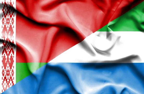 Drapeau de la Sierra Leone et du Belarus — Photo