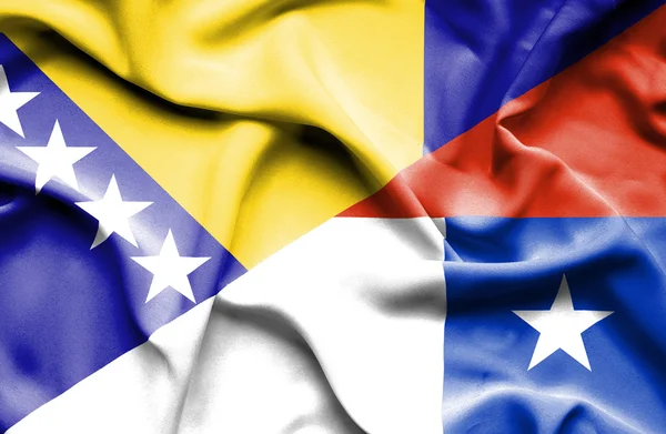 Флаг Чили и Боснии и Герцеговины — стоковое фото