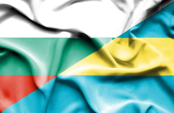 Флаг Багамских Островов и Болгарии — стоковое фото