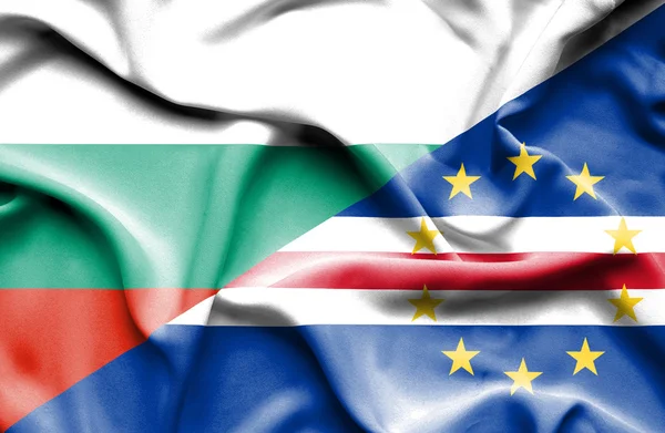 Флаг Кабо-Верде и Болгарии — стоковое фото