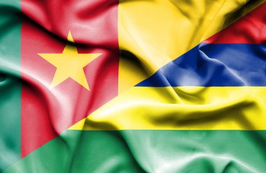 Mauritius ve Kamerun bayrağı sallayarak
