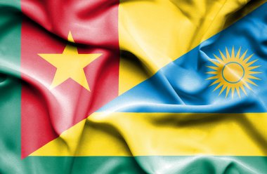 Ruanda ve Kamerun bayrağı sallayarak