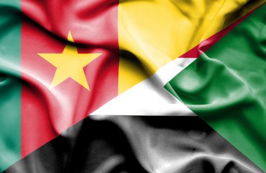 Sudan ve Kamerun bayrağı sallayarak