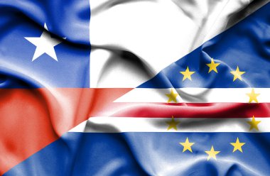 Cape Verde ve Şili bayrağı sallayarak