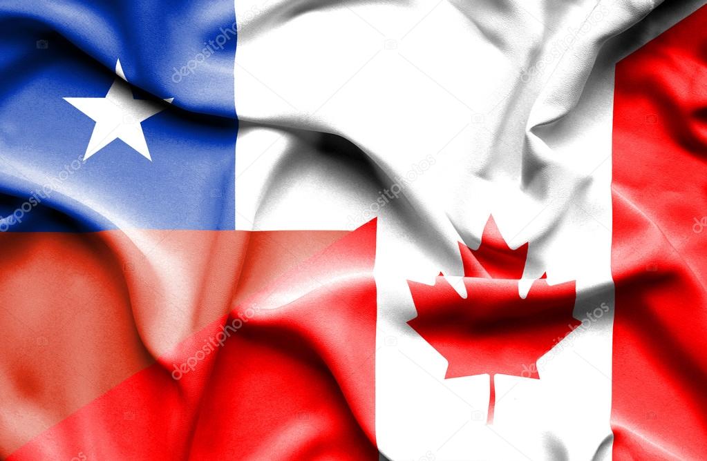 Bandera de Canadá y Chile — Foto de stock © Alexis84 #74669485