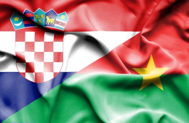 Burkina Faso ve Hırvatistan bayrağı sallayarak