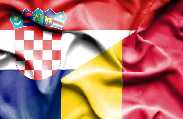 Drapeau du Tchad et de la Croatie — Photo