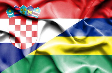 Mauritius ve Hırvatistan bayrağı sallayarak