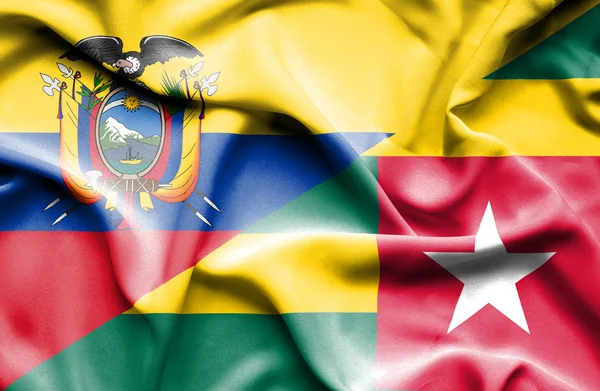 Флаг Того и Эквадора — стоковое фото