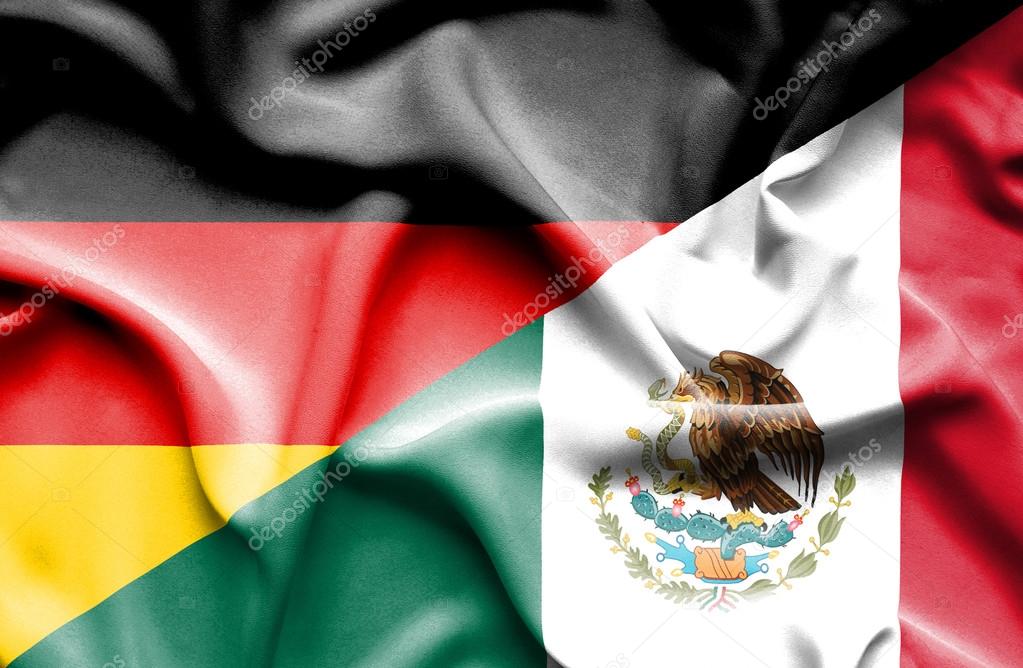 Waving flag of Mexico and Germany — Stock Photo © Alexis84 75016781