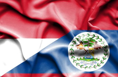 Belize ve Endonezya bayrağı sallayarak