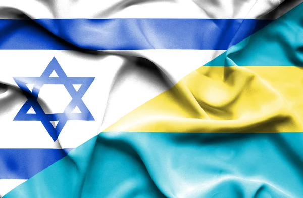 バハマ、イスラエルの旗を振っています。 — ストック写真
