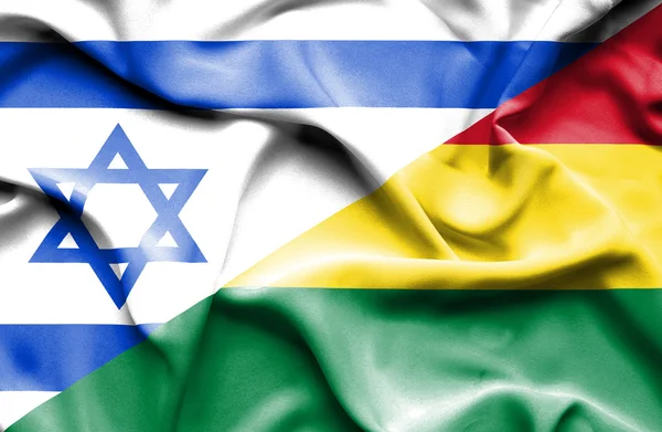 Флаг Боливии и Израиля — стоковое фото