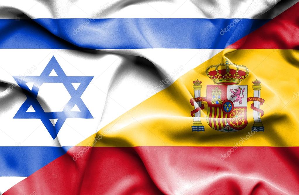 Bandera de España y de Israel — Foto de stock © Alexis84