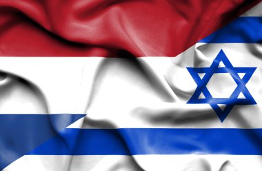 İsrail ve Hollanda bayrağı sallayarak