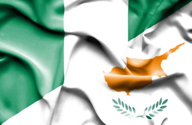 Kıbrıs ve Türkiye bayrağı sallayarak