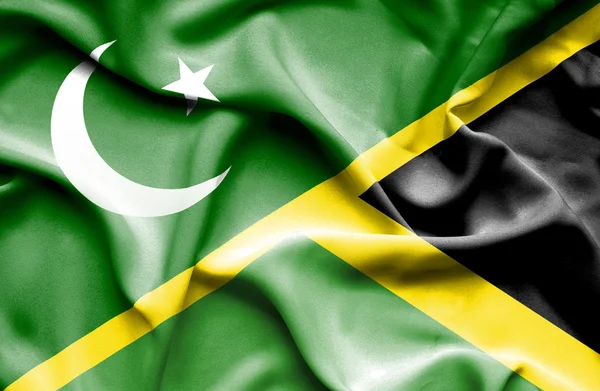 Флаг Ямайки и Пакистана — стоковое фото