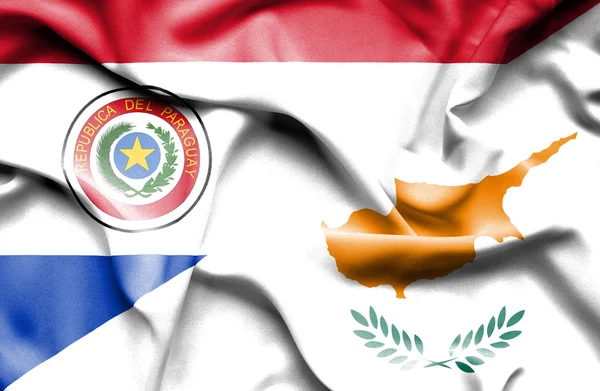 Флаг Кипра и Парагвая — стоковое фото