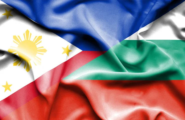 Флаг Болгарии и Филиппин — стоковое фото