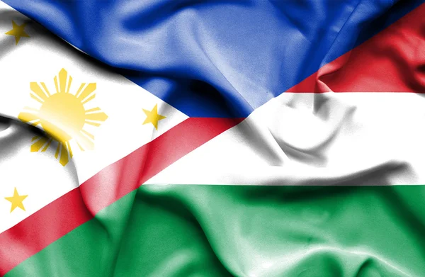 Флаг Венгрии и Филиппин — стоковое фото