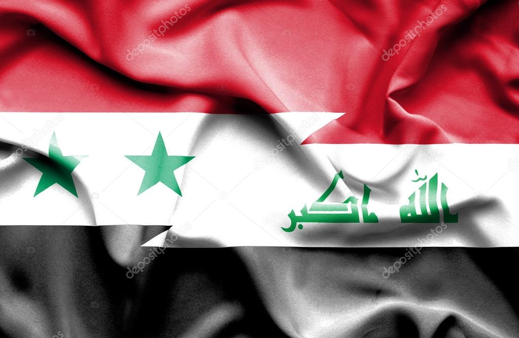 Waving flag of Iraq and Syria Stock Photo by ©Alexis84 75848697