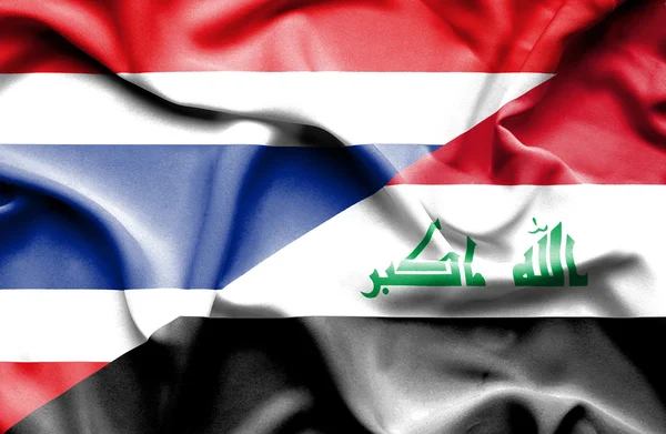 Флаг Ирака и Таиланда — стоковое фото