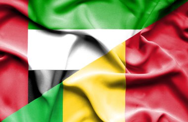 mali ve Birleşik Arap Emirlikleri bayrağı sallayarak