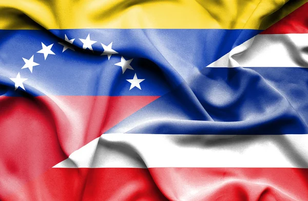 Флаг Таиланда и Венесуэлы — стоковое фото