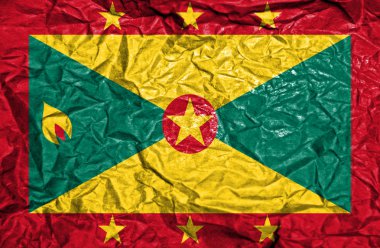 Guernsey vintage bayrağı eski buruşuk kağıt arka plan üzerinde