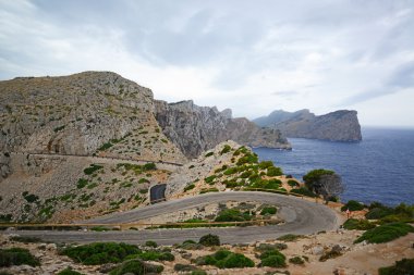 Formentor manzara - Mallorca - Balear Adası - İspanya
